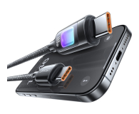 USAMS Kabel 100W USB-C do USB-C 1,2 m stalowy - 1569127 - zdjęcie 3